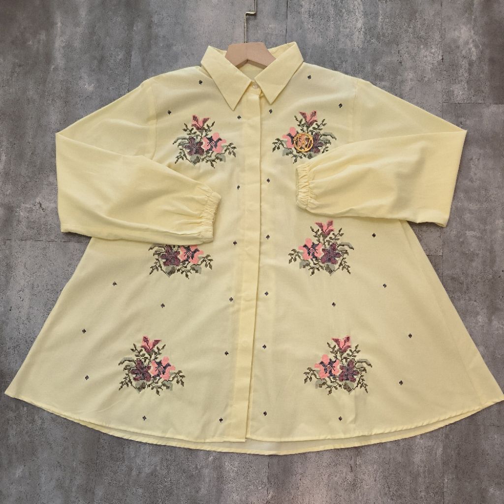 KEMEJA SOFT KATUN PREMIUM MIX BORDIR LAGOSI