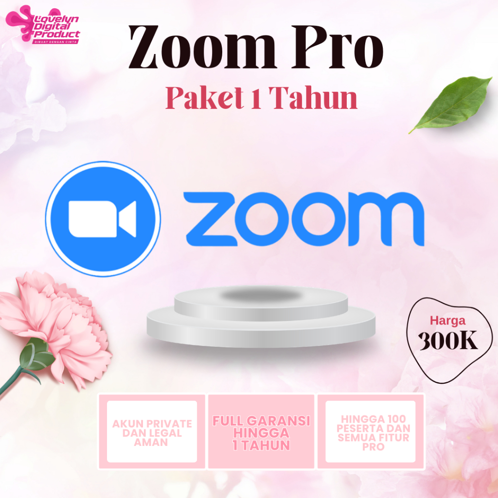 ZOOM PRO PREMIUM 1 TAHUN HINGGA 100 PESERTA