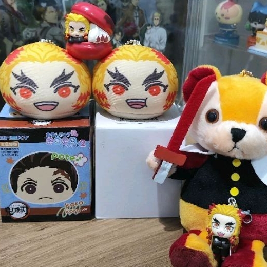 Mochikororin hugchara omanjuu niginigi bonus macaron mascot kimetsu no Yaiba Rengoku Kyojuro Akaza p
