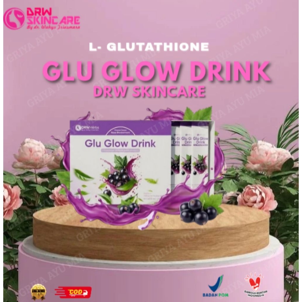 Drw Skincare Glu Glow Drink L- Glutathione Mencerahkan Kulit Dari Dalam