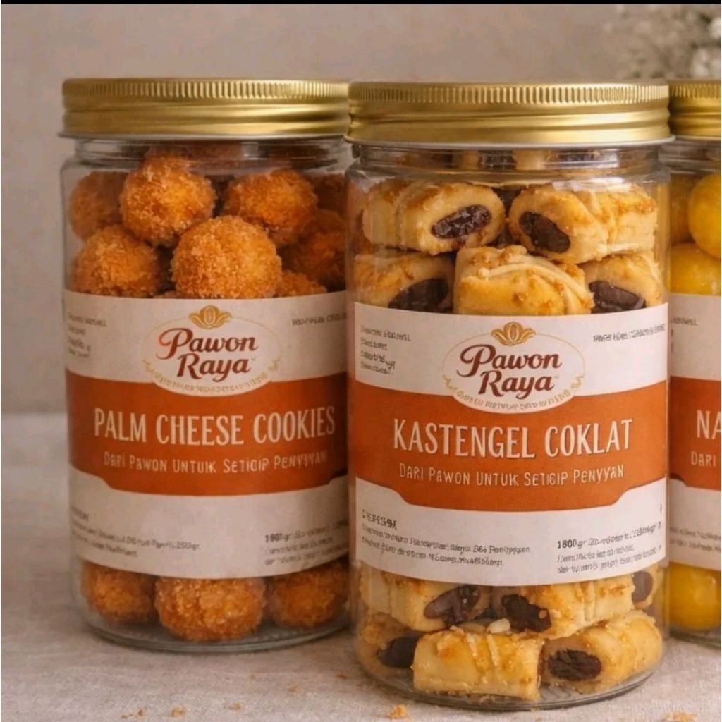 Paket Sultan Cookies - 2 Toples 900ml (Kastengel ori/coklat + Palm Cheese)
