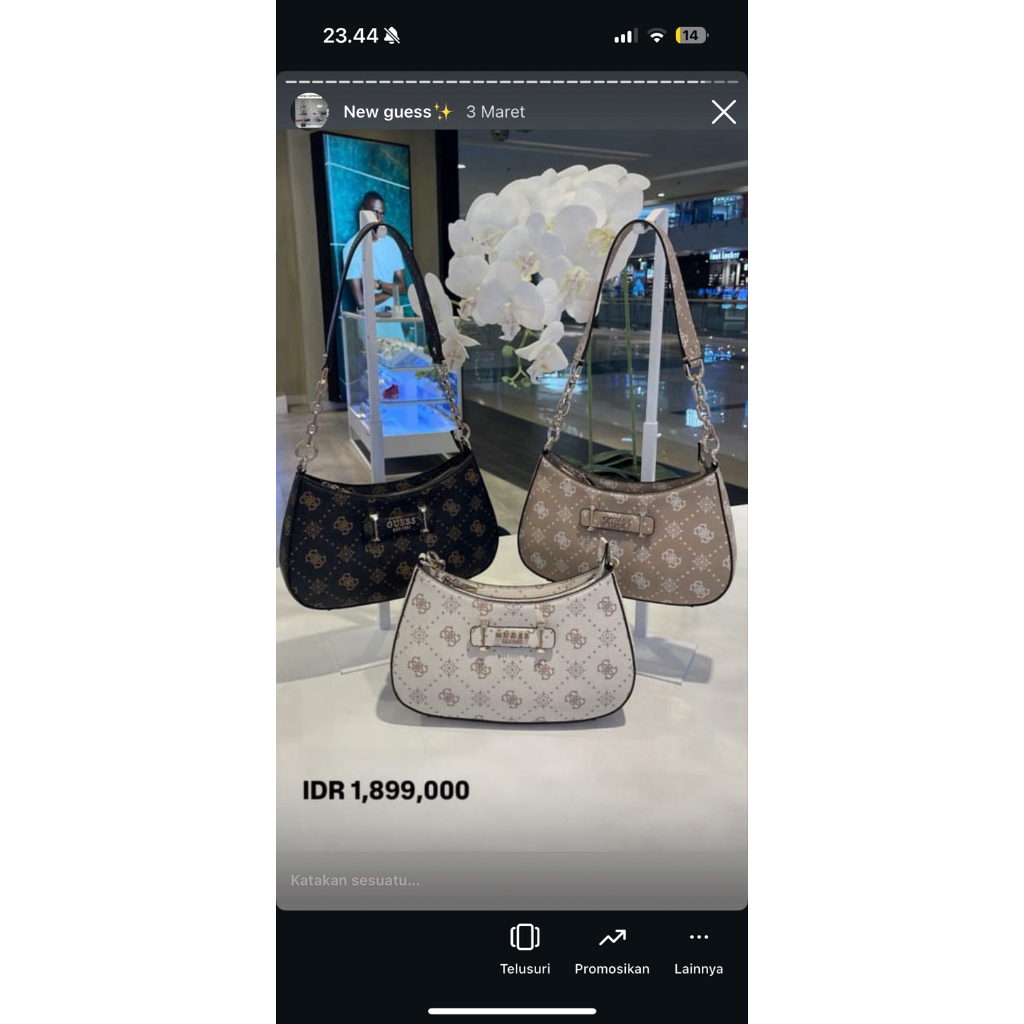 belanja jastip croco guess noelll shoulder bag motif logo bestseller mewah |jastip_titipoutfit