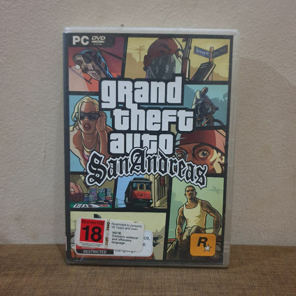 Kaset CD GTA Grand Theft Auto San Andreas CD ROOM PC Original