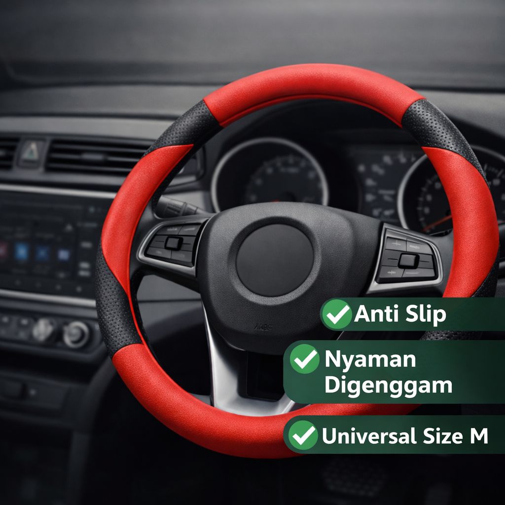 Sarung Stir mobil Daihatsu Luxio, Granmax Cover Setir Accesories Interior Mobil PickUp Bahan Karet P