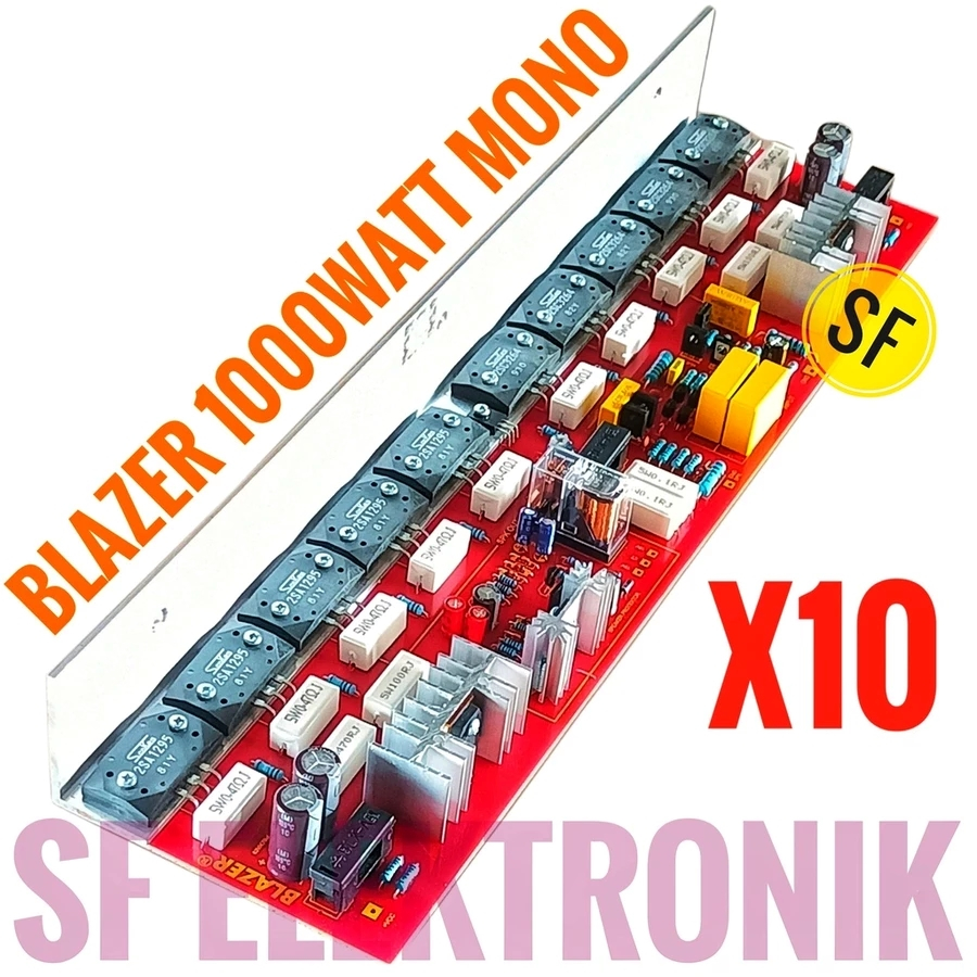 Kit Power Amplifier Blazer 1000Watt Mono X10 Sanken Transistor