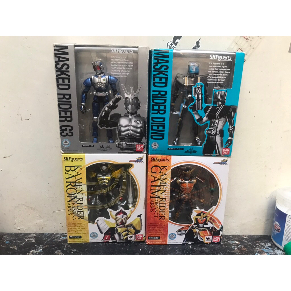 bandai shf g3, baron, diend, gaim