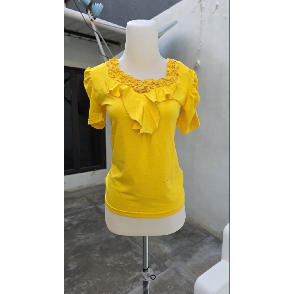 NEW  Blouse wanita | blouse perempuan | baju wanita | warna kuning  | koleksi pribadi