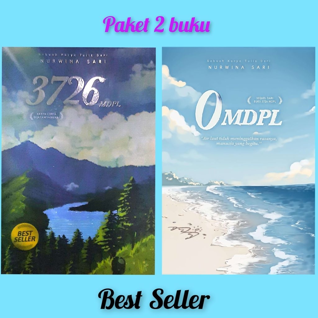 Paket 2 buku 3726 MDPL dan 0 MDPL Best Seller.