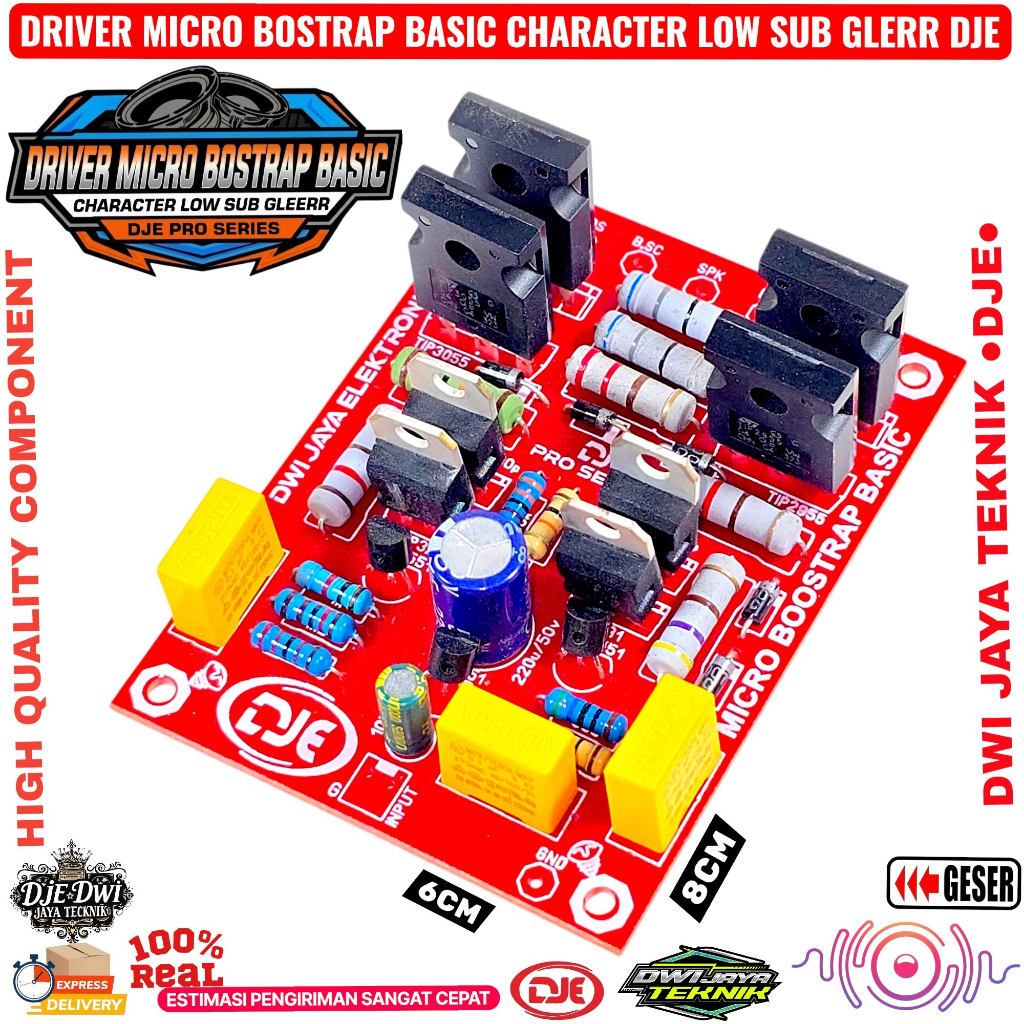 Driver Micro Bostrap Basic DJE Pro Series - Driver Power Amplifier Karakter Low Sub Gleerr