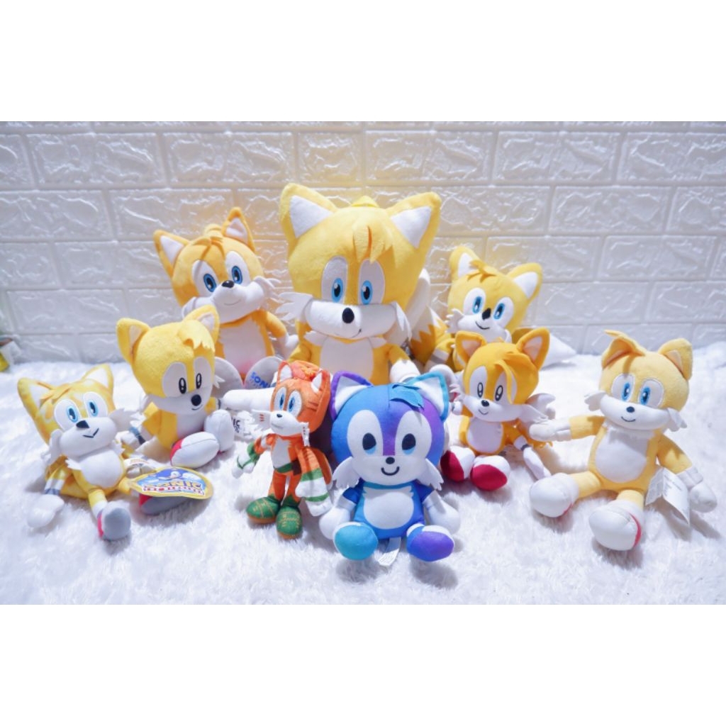 Boneka sonic kuning tail tails the hedgehog werehog ori