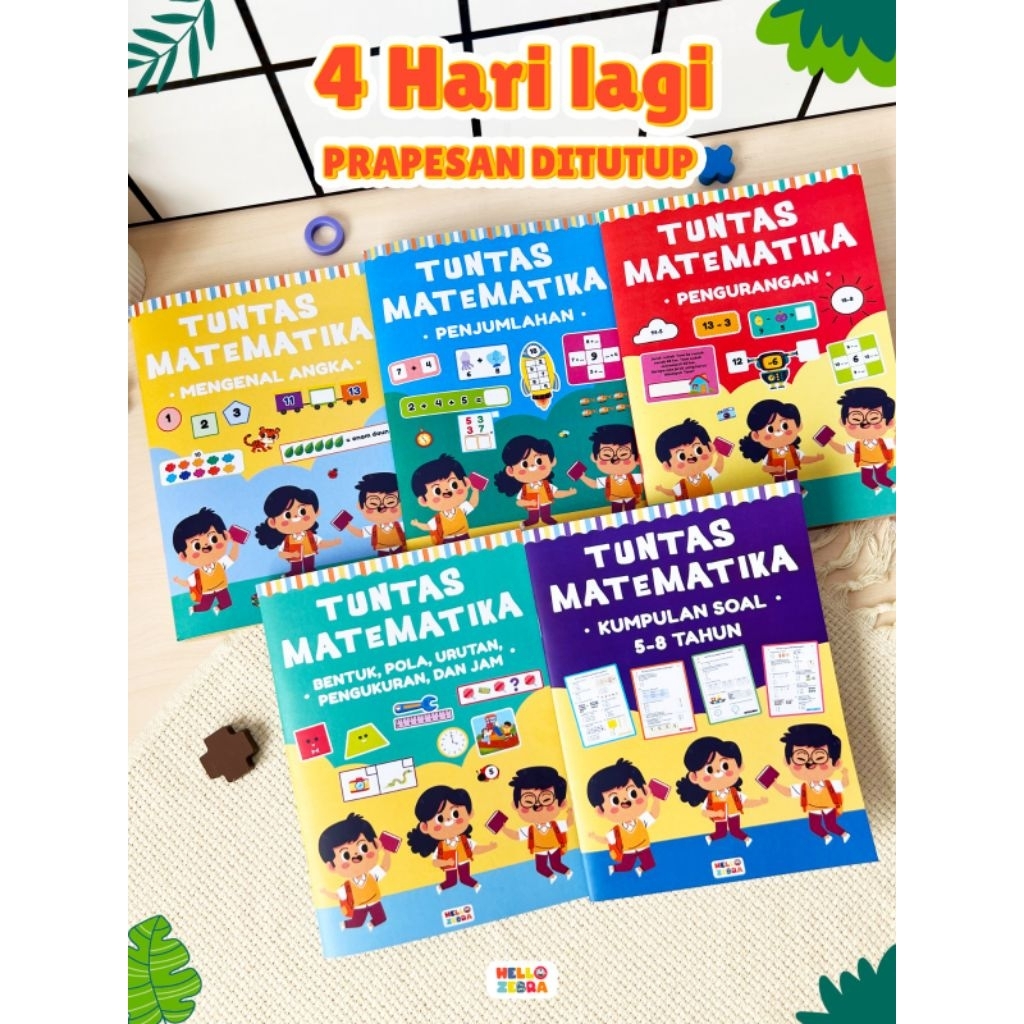 Buku Tuntas Matematika • Buku Soale Matematika TK SD • worksheet soal Matematika