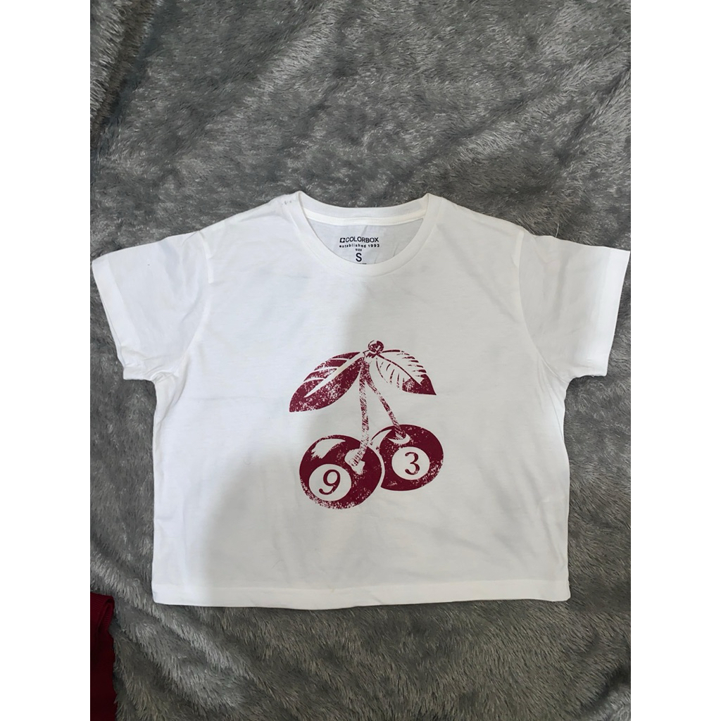 Preloved Kaos Crop Colorbox