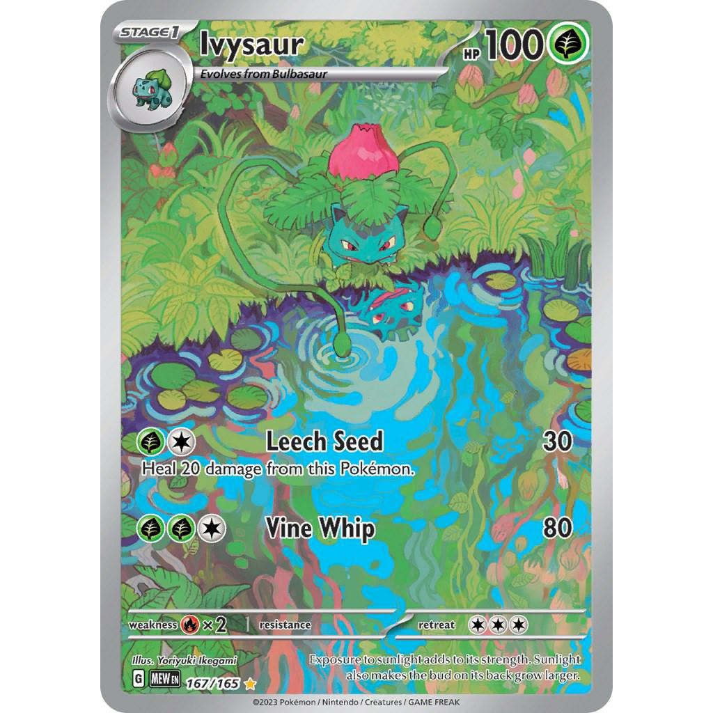 ENGLISH Ivysaur #167 151 AR - Kartu Pokemon TCG Original English