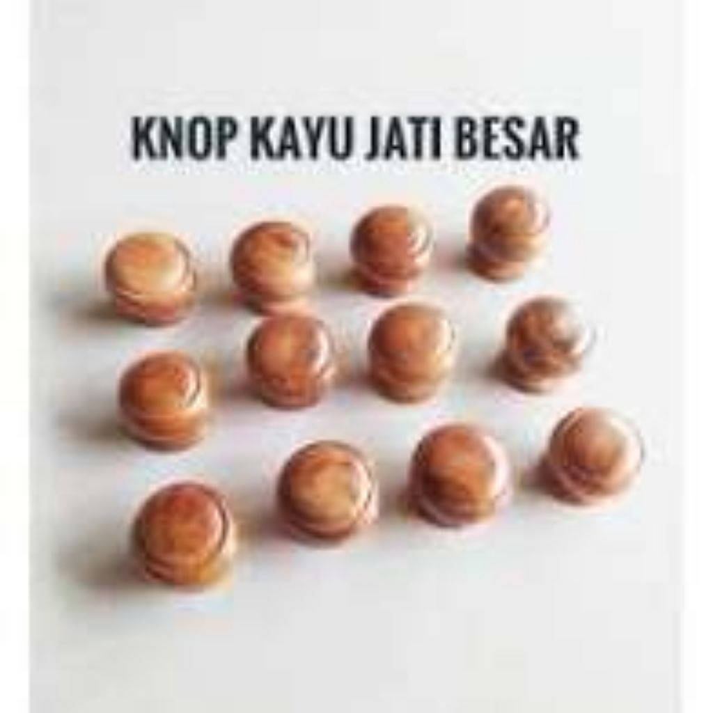 KNOP BULAT KAYU JATI FINISHING TARIKAN LACI MINIMALIS