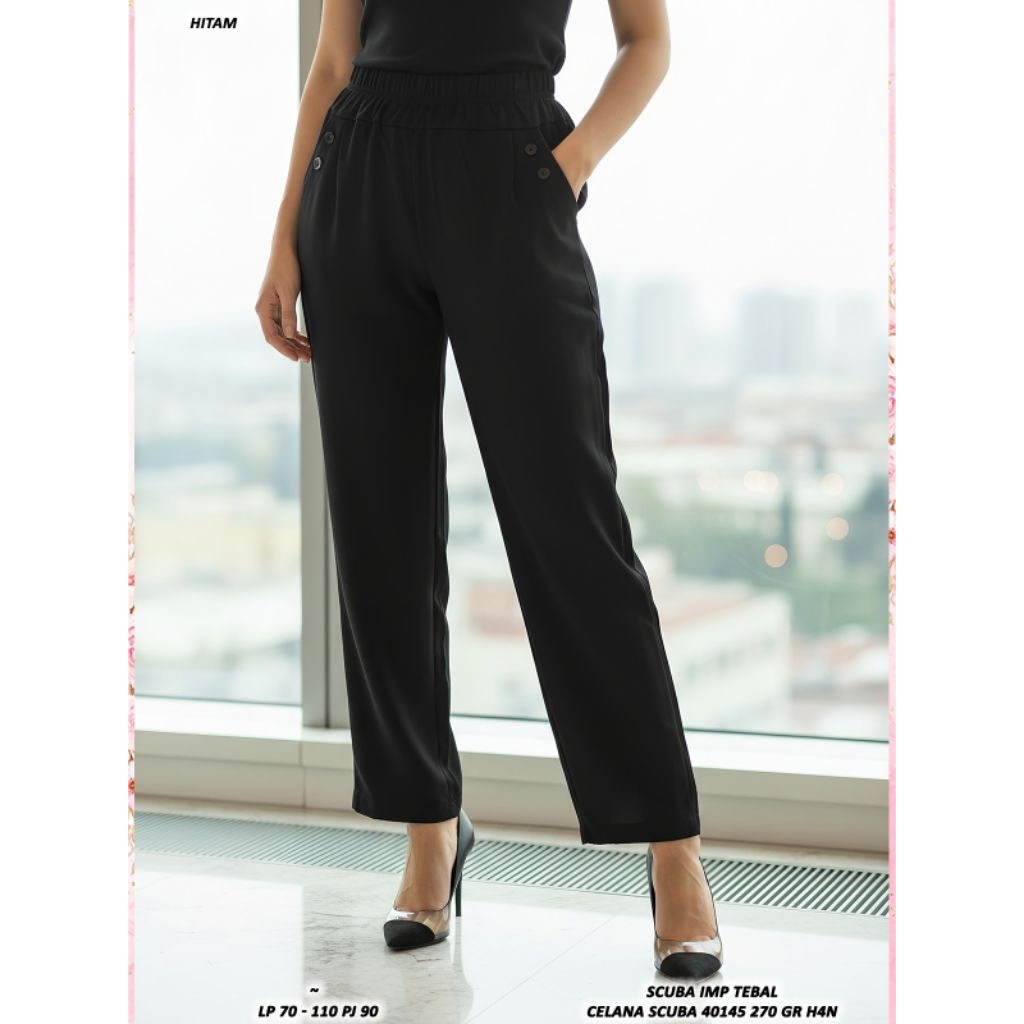 40145 CELANA SCUBA WANITA LP 70-110CM PREMIUM / CELANA PANJANG CEWEK