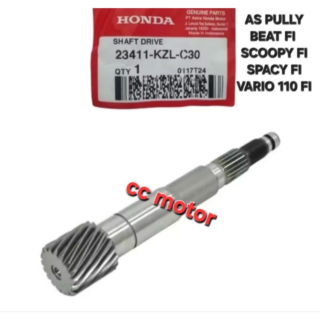 AS PULLY PULY POLY BEAT SCOOPY SPACY VARIO 110 FI 23411-KZL-C30 ORIGINAL