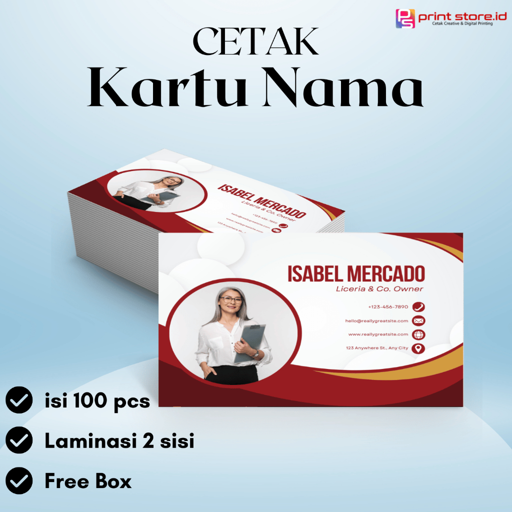 Cetak Custom Kartu nama/ID Card/Bussines Card/Member card/Name Card/Satu sisi/dua sisi/bolak balik1 