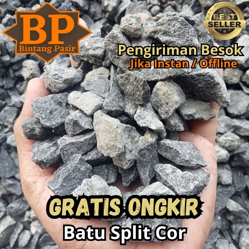 Batu Split Cor / Batu Koral Cor / Batu Split