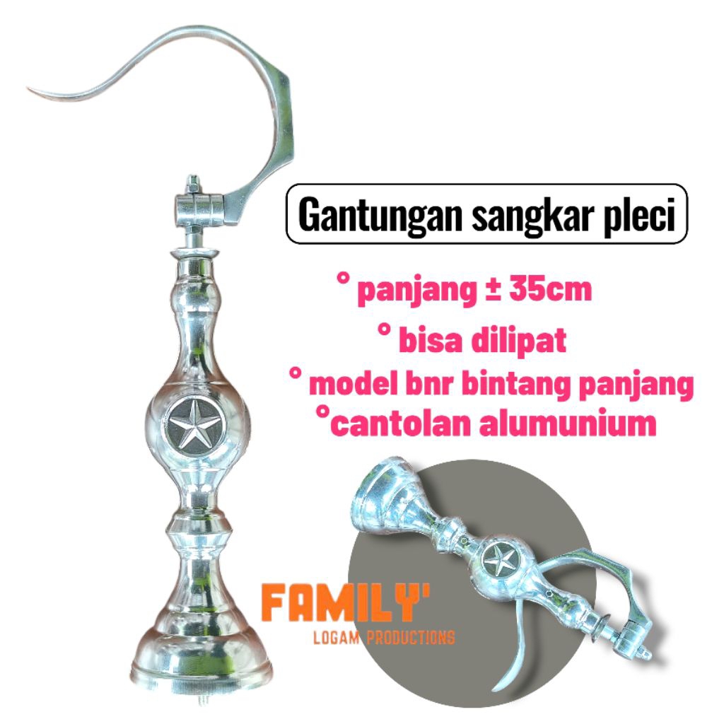 Gantungan Cantolan Sangkar BNR Lipat Dengan Mahkota Pion Pleci Bintang PVC Sangkar Kandang Kandang