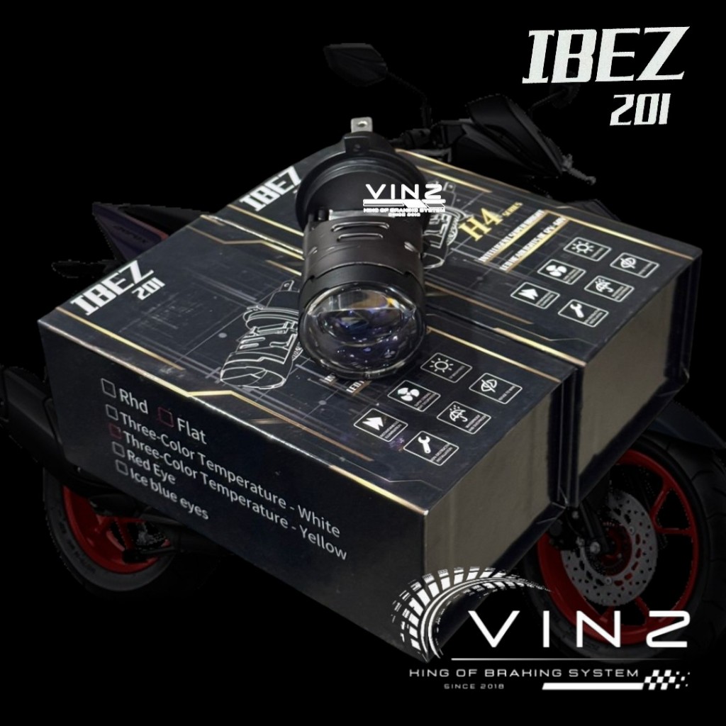 Lampu H4 IBEZ 201 3 Colour Putih / Kuning / Putih Kuning Vario Beat Scoopy / Lampu Utama Motor Mobil