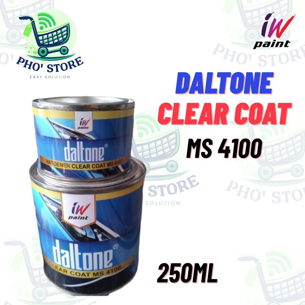 CLEAR COAT DALTONE 4100 PU 2K CLEAR COAT 1010 250ml  ( PERNIS MOTOR / VARNISH MOBIL / CAT MOBIL )