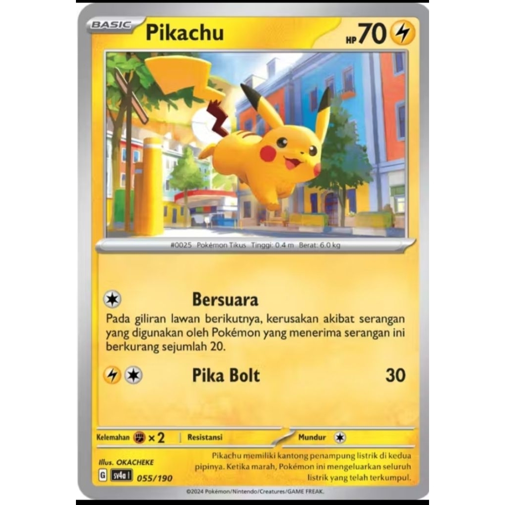 Pokemon Pikachu 055/190 holo ind