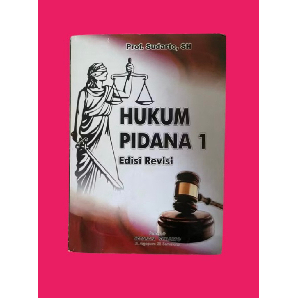 BUKU HUKUM PIDANA 1 HUKUM PIDANA SATU PROF SUDARTO