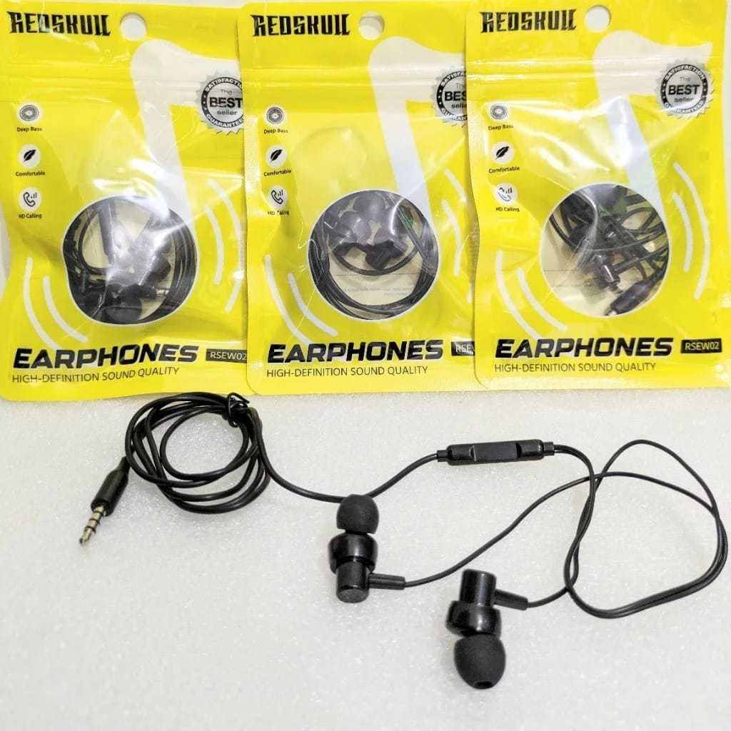 REDSKULL RSEW02 EARPHONES Handsfree Cable High-Definition Sound Quality X00TD X00RD X00PD X01AD X01B