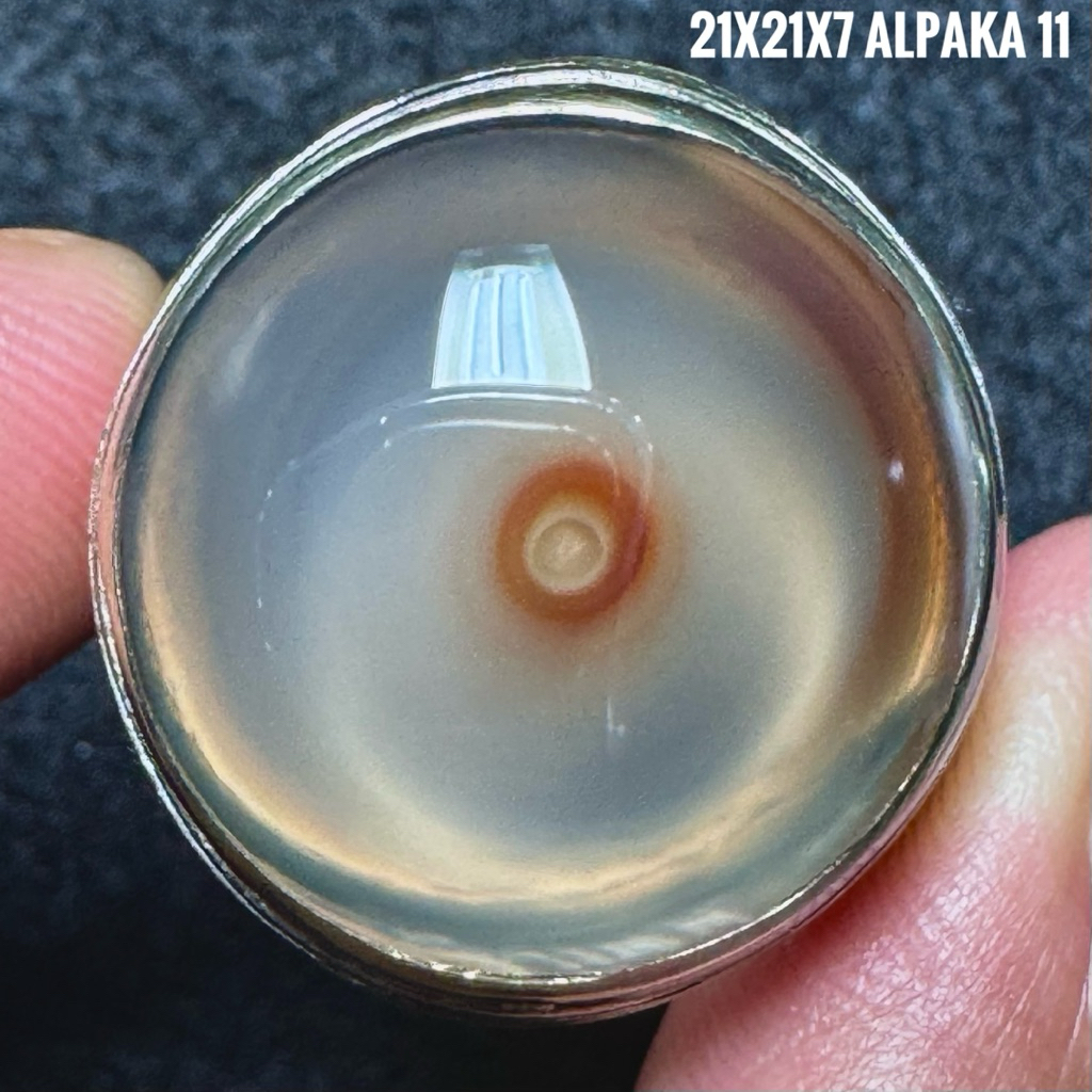 Cincin Batu Akik Natural Mata Baturaja (Asli Alam)