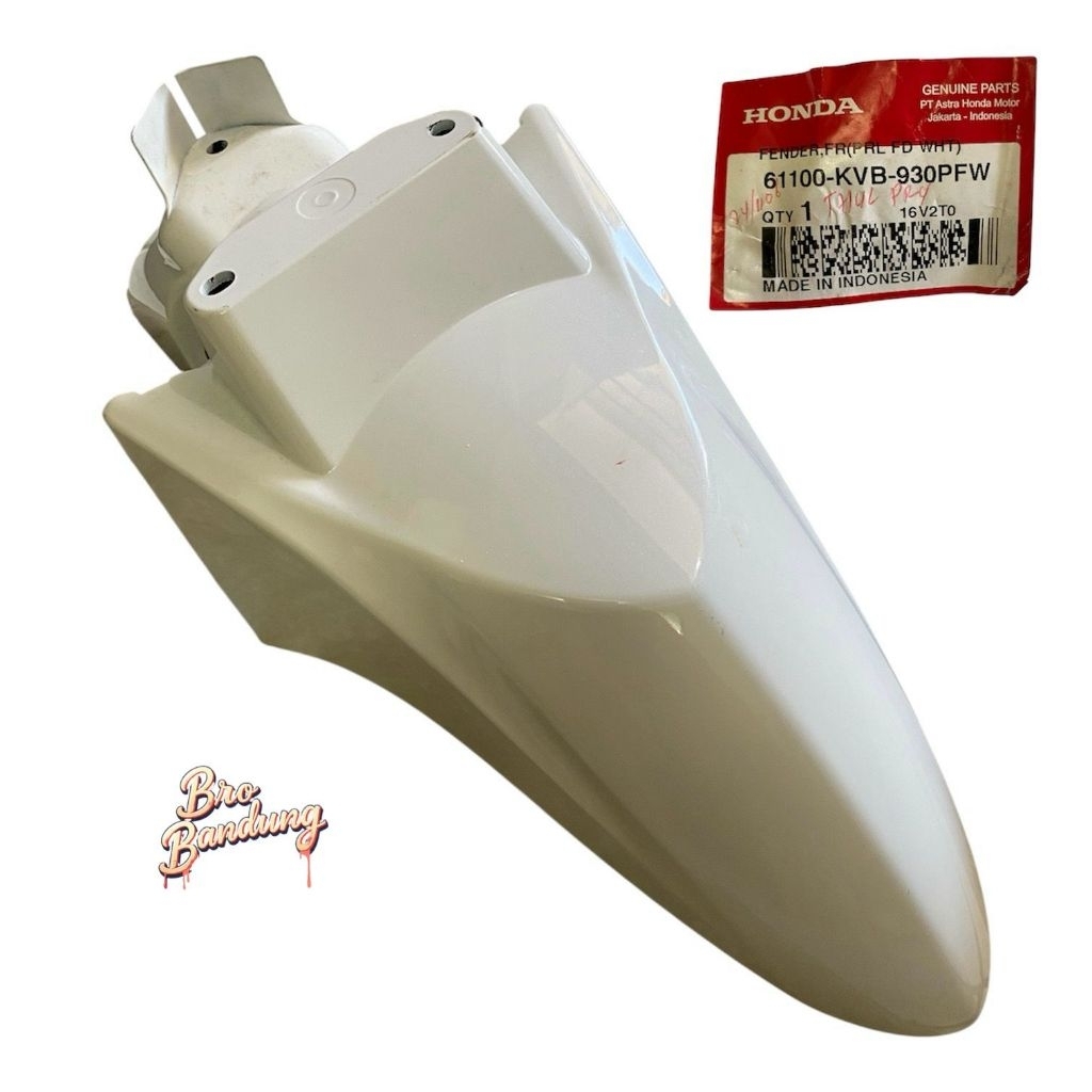 ￼61100-KVB-930PFW Fender Front Spakbor Slebor Depan Vario 110 Cw Old Lama Karbu Putih Original AHM 6