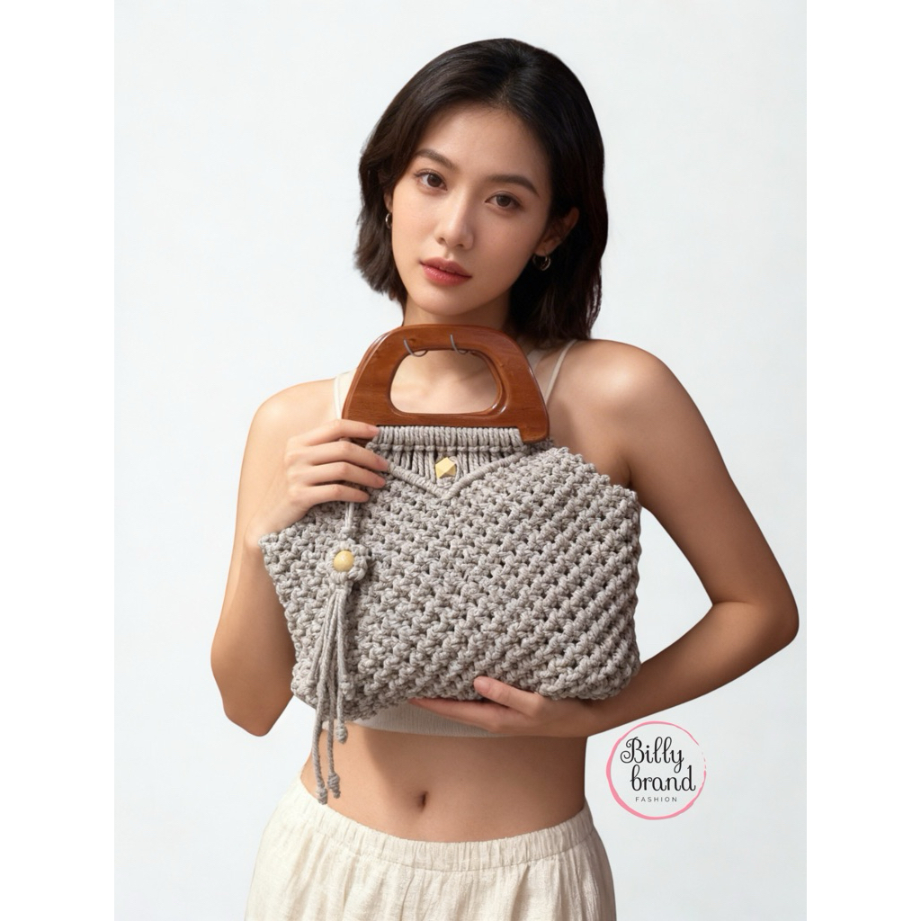 PALOMA Tas Macrame Wanita Handmade Aesthetic | Tas Rajut Fashion Wanita