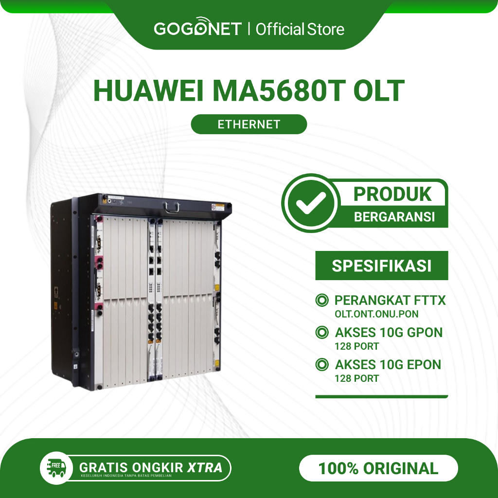 Huawei MA5680T 10G Gpon Epon Optic Olt Ethernet Bekas Original