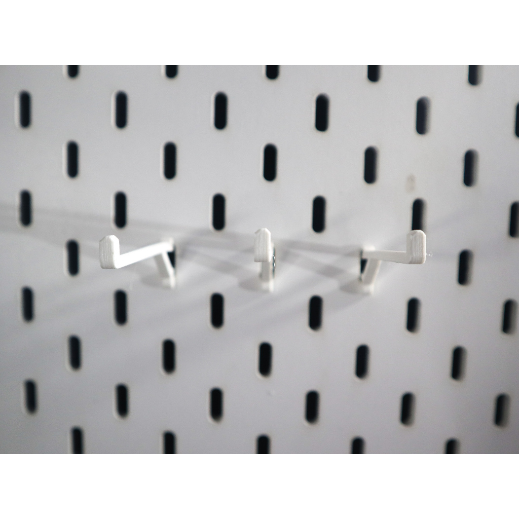 Hook Panjang untuk IKEA SKADIS Pegboard | Long Pegboard Hook 3pcs
