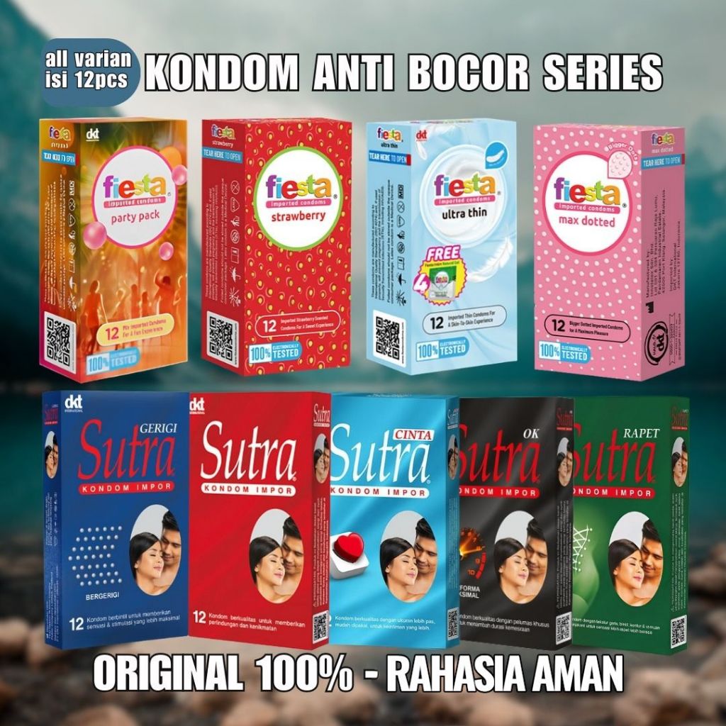 Kondom SUTRA Impor Grigi Polos Ultra Tipis Condom (1Box Isi 12 Pcs) Super Tipis