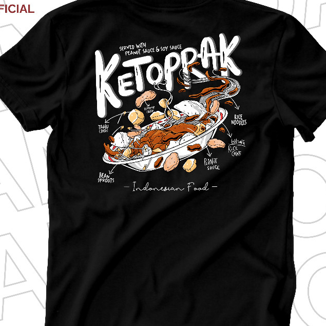 Kaos Ketoprak Katun Combed 30s Unisex