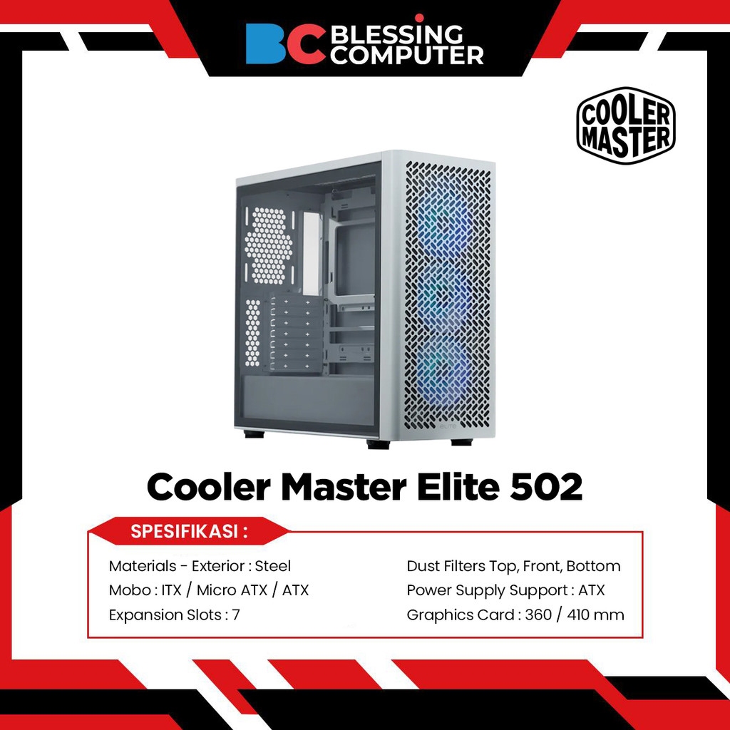 Casing Cooler Master Elite 502 WHITE