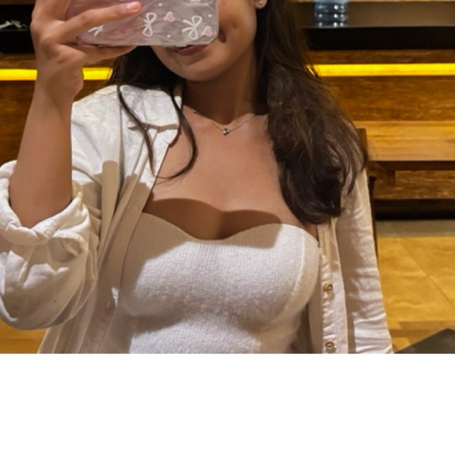 PRELOVED TOP White Bra cup