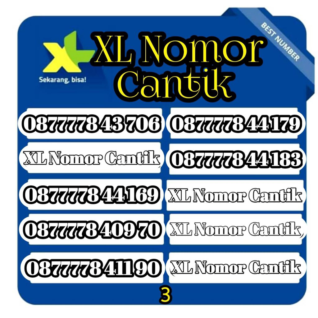 promo perdana XL nomor cantik 11angka(Cek Deskripsi)