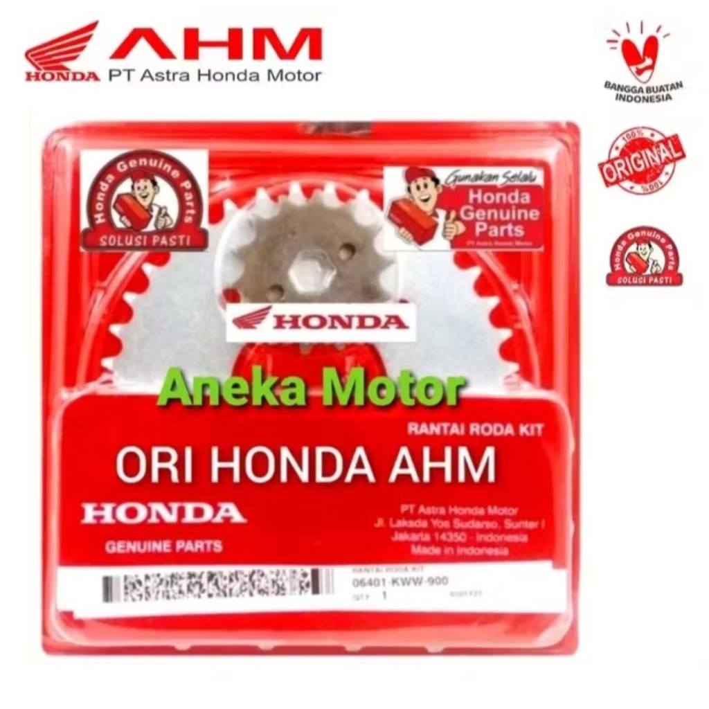 06401 KWW 900 Gear Gir set Honda New Blade 110  Revo 110 Revo Fi Original Honda AHM