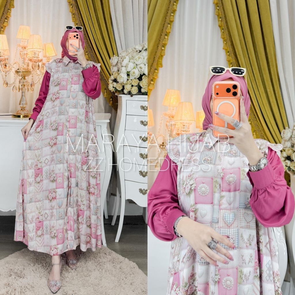 Zz Homedress Maraya Hijab || Dress rayon