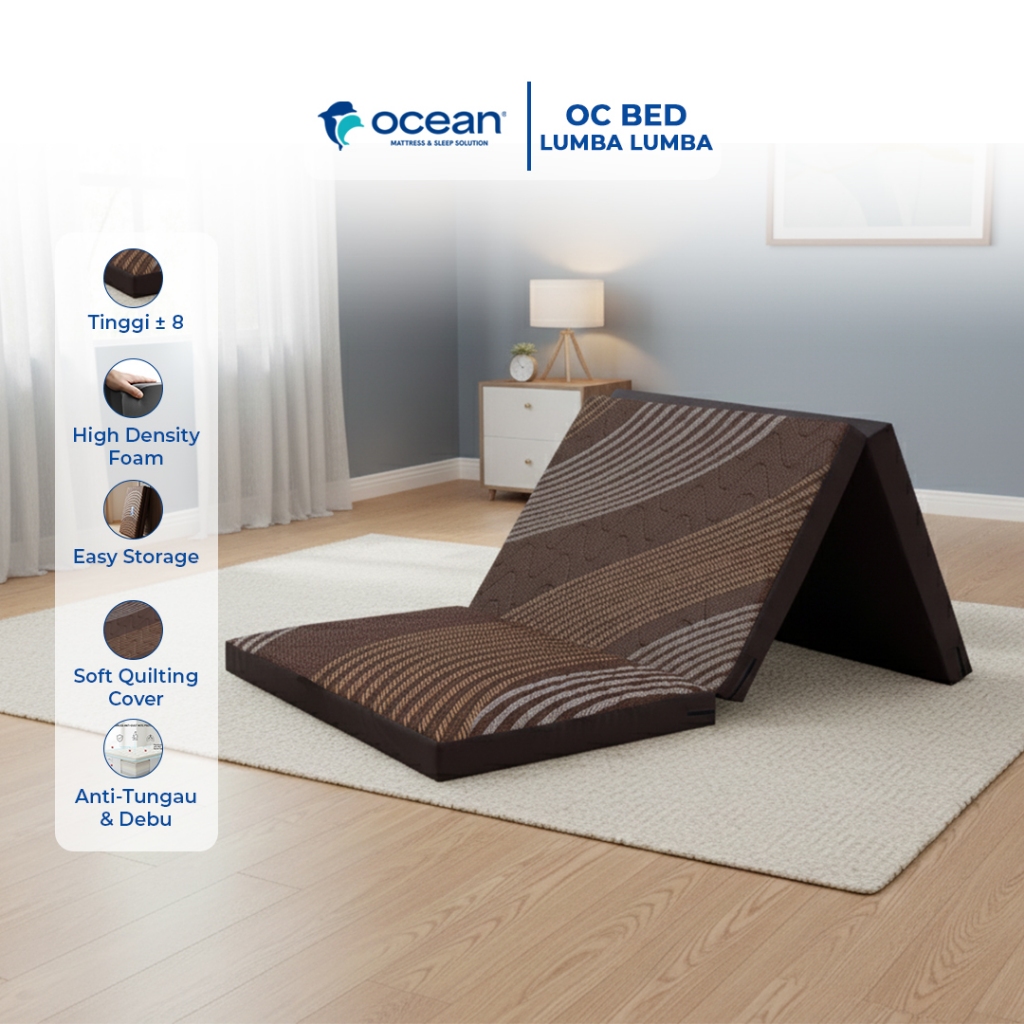OCEAN SPRINGBED - KASUR LIPAT 3 / KASUR BUSA / KASUR PORTABLE OC BED LUMBA - LUMBA