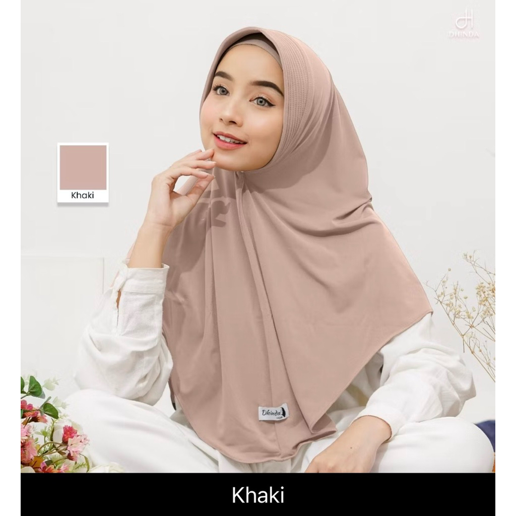 Dhinda Hijab - Daily Hijab Pet Instan Jersey Ity Size L