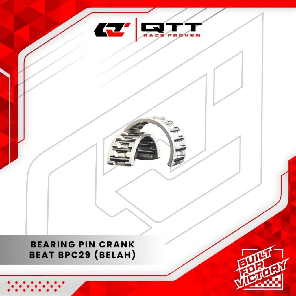 QTT Bearing Pen Pin Stroke Struk Belah Beat Karbu FI Scoopy Grand Supra Karisma BPC29-B