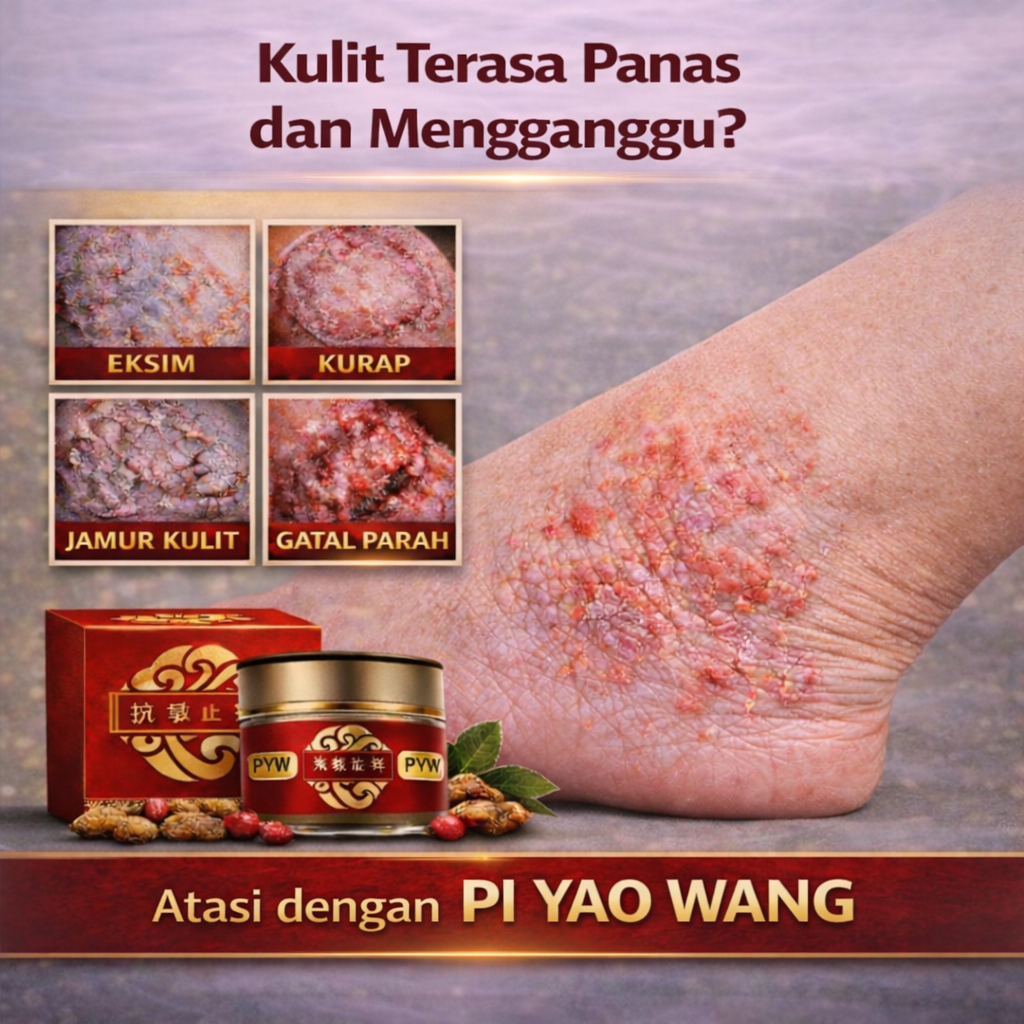 Pi Yao Wang Salep Gatal Sengkangan Scabies Eksim Kurap Vitamin Luar Ampuh Tanpa Bekas Hitam