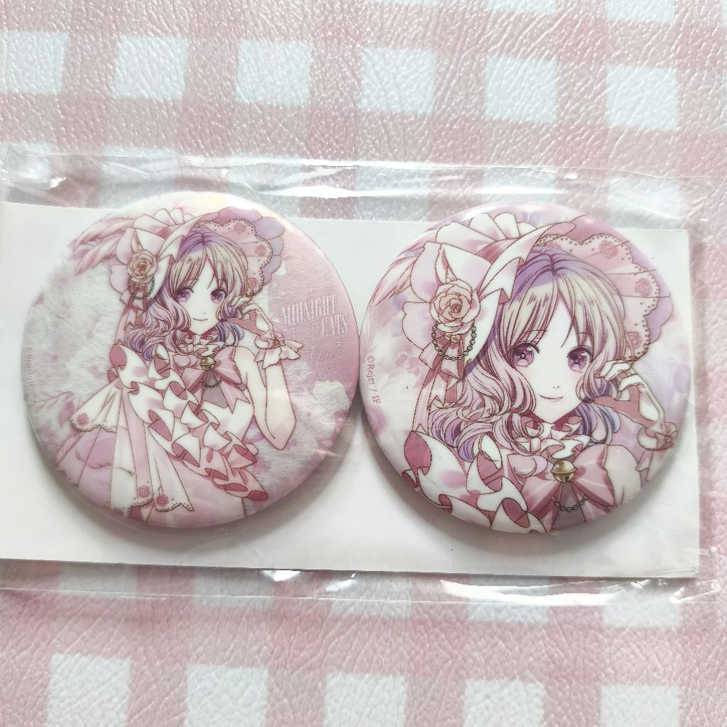 Official Diabolik Lovers Yui Komori Limited 75mm Badge Set Midnight Cats