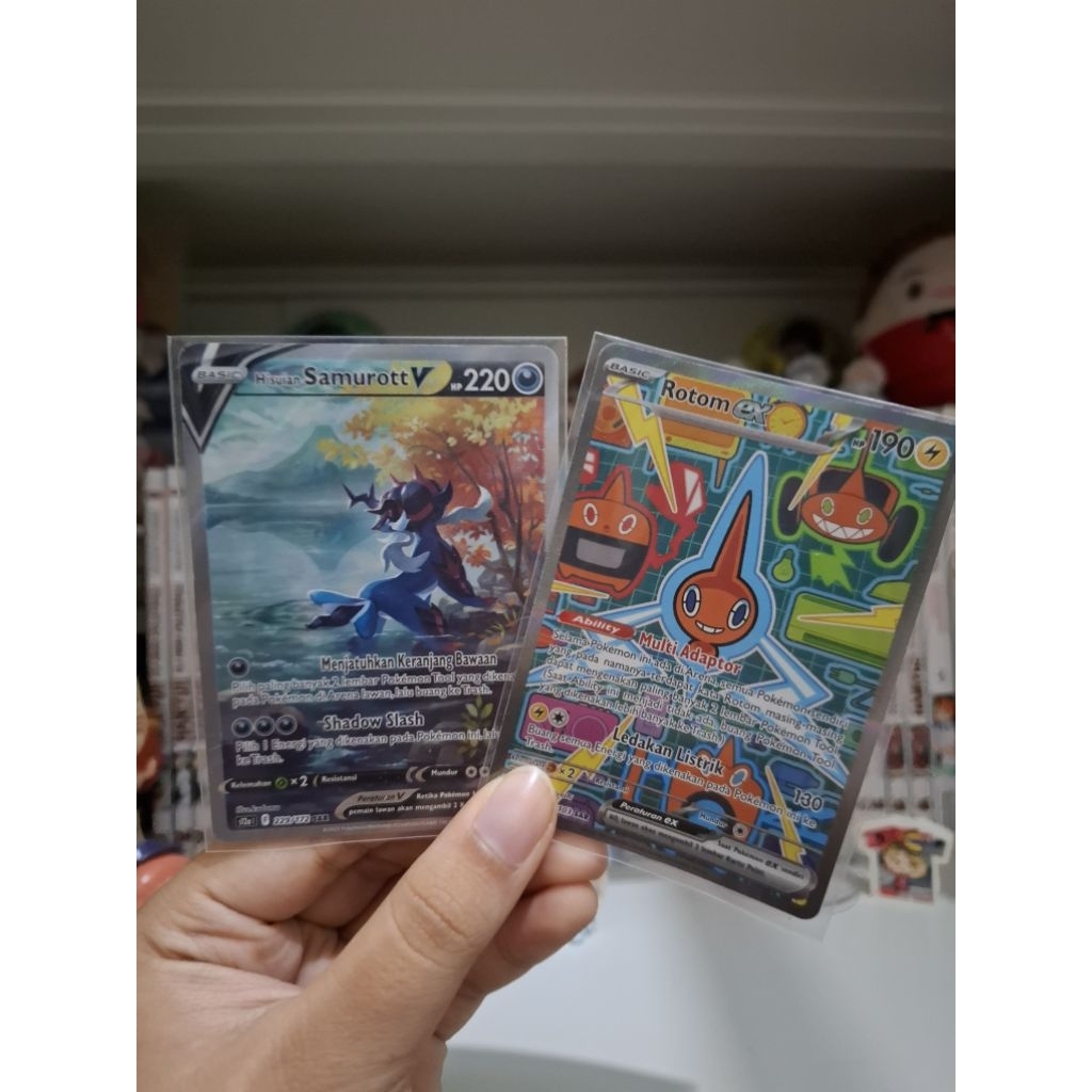 WTS (Pokemon Indonesia) Pokemon Card SAR S12a MA2 Hisuian Samurott V 229/172 SAR & Rotom ex 139/103 