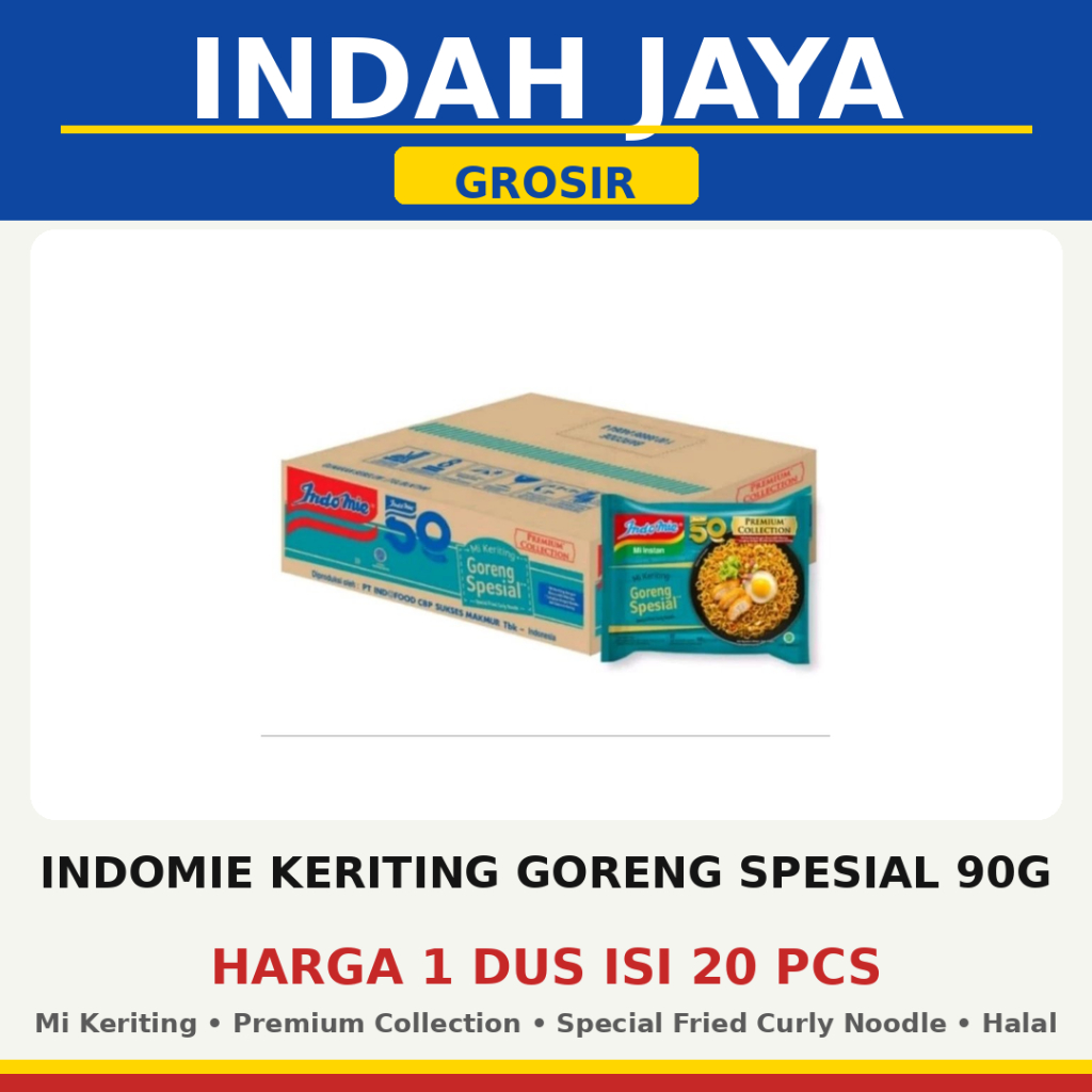 Indomie Premium Selection Mie Keriting Goreng Special 90gr (DUS)