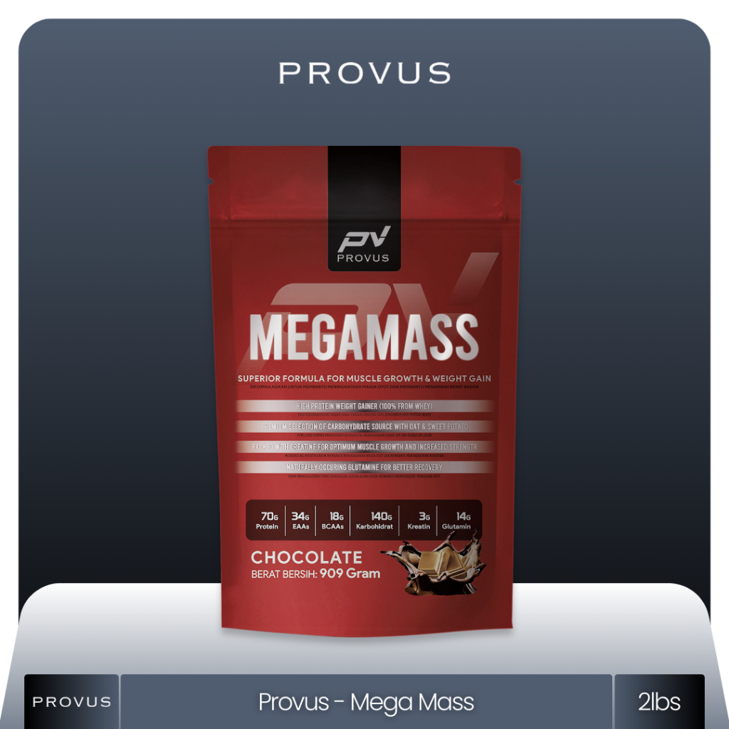 Provus Megamass 2 Lbs 909 Gram Weight Gainer Mega Mass