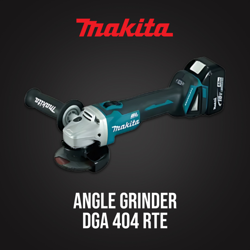 Makita DGA 404 RTE DGA404 RTE DGA404RTE Mesin Gerinda Baterai Cordless