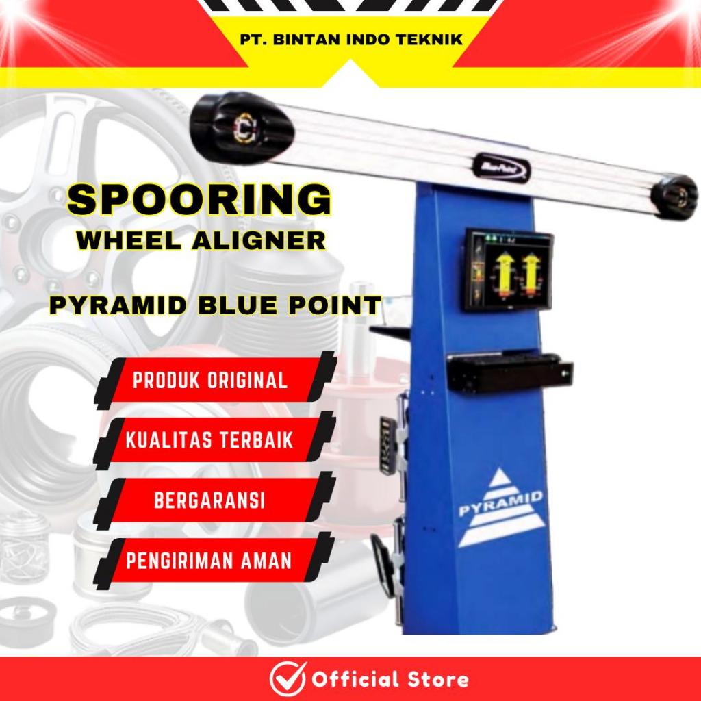 Blue Point Pyramid Spooring Balancing Mesin Wheel Alignment Machine Cek Servis Kaki-Kaki Mobil